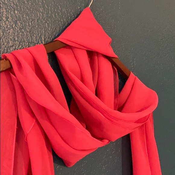 Hot Pink Scarf 34x70 inches - Picture 3 of 5